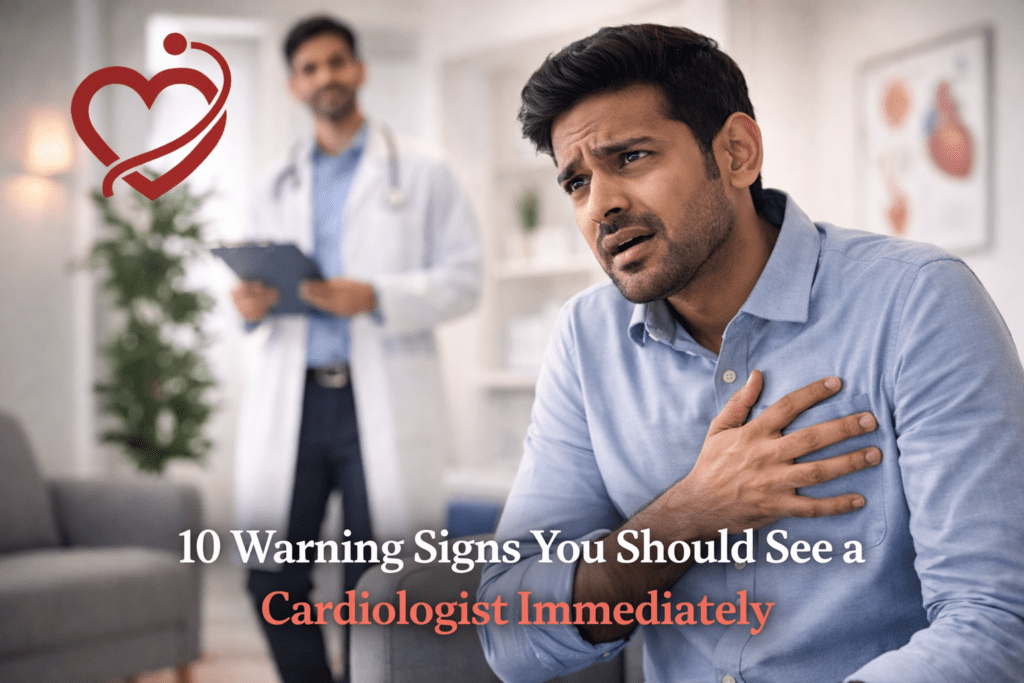 10 warning signs you need to see a cardiologist in Noida immediately